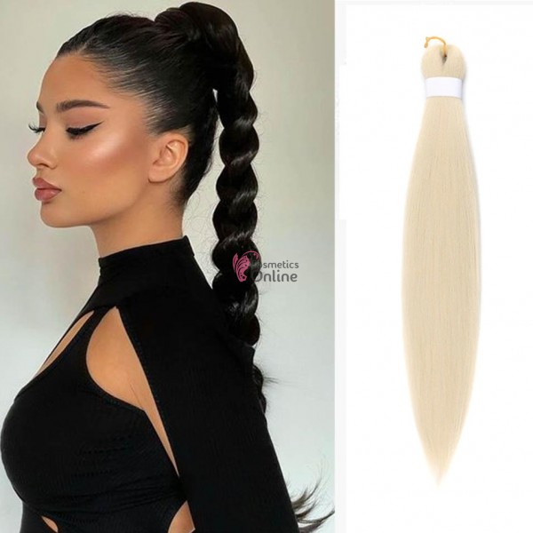 Coada de par dreapta Afro Vigorous Easy Jumbo Braids Hair de 65 cm Blond Deschis EZT613#